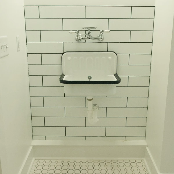 Tile bathroom